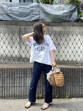 「eb.a.gos（エバゴス）のアイテム」を使った、ukiさん（骨格ナチュラル・レディース・155cm）の夏コーディネート