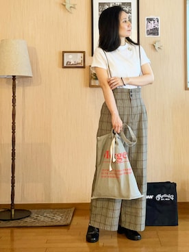 「ORNE（オルネ）のアイテム」を使った、ukiさん（レディース・154cm）の春コーディネート