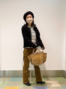 「eb.a.gos（エバゴス）のアイテム」を使った、ukiさん（骨格ナチュラル・レディース・154cm）の秋コーディネート