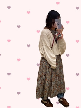 「sandy（サンディー）のアイテム」を使った、ariiiinkoさん（レディース・153cm）の冬コーディネート