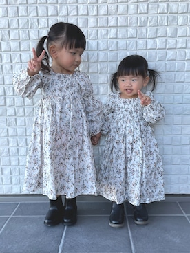 「おんなのこコーデ」｜「アイテム（ブーツ）」を使った、suzuran♡sister'sさん（キッズ・90cm）の春コーディネート