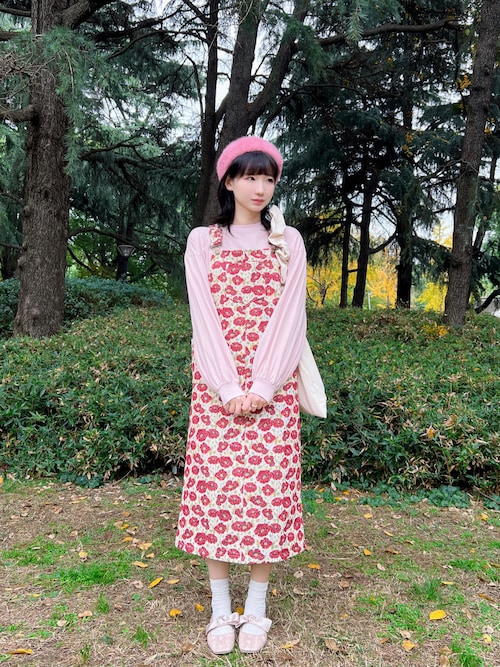 merry jenny（メリージェニー）の「flowerジャガードロングジャンスカ