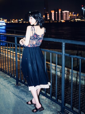 「HusHusH（ハッシュアッシュ）のアイテム」を使った、▪️𝑲𝒂𝒈𝒆𝒌𝒐▪️さん（レディース・168cm）の夏コーディネート