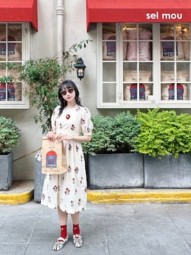 「merry jenny（メリージェニー）のアイテム（その他シューズ）」を使った、▪️𝑲𝒂𝒈𝒆𝒌𝒐▪️さん（レディース・168cm）の春コーディネート