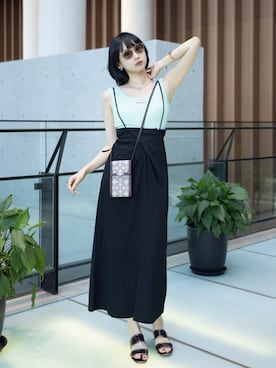 「HusHusH（ハッシュアッシュ）のアイテム」を使った、▪️𝑲𝒂𝒈𝒆𝒌𝒐▪️さん（レディース・168cm）の夏コーディネート