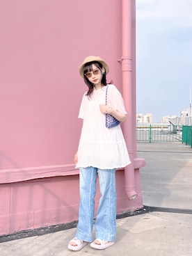 ▪️𝑲𝒂𝒈𝒆𝒌𝒐▪️さん（レディース・168cm）の夏コーディネート