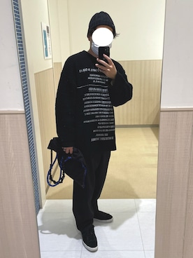 「ADER error（アーダーエラー）のアイテム（バッグ）」を使った、RYO3さん（メンズ・165cm）の冬コーディネート