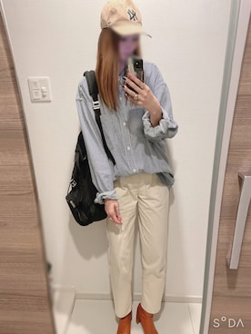 「LOWRYS FARM（ローリーズファーム）のストレッチヒールブーツ　851418（ブーツ）」を使った、mik_.さん（レディース・162cm）の秋コーディネート