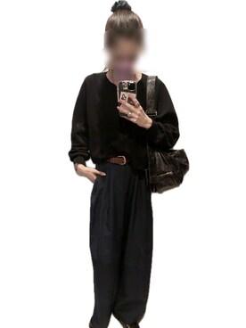 「BEAUTY&YOUTH UNITED ARROWS(ビューティーアンドユースユナイテッドアローズ)のアイテム(その他パンツ)」を使った、mik_.さん(レディース・162cm)の秋コーディネート