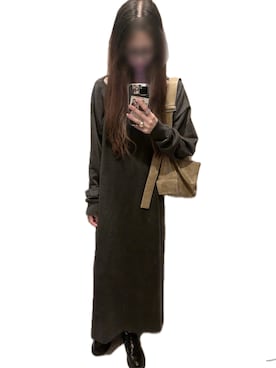 「アイテム（ワンピース/ドレス）」を使った、mik_.さん（レディース・162cm）の秋コーディネート