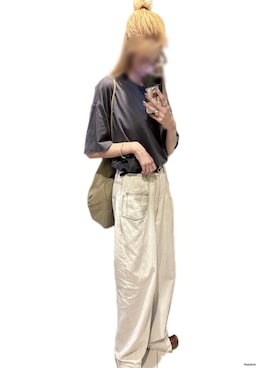「RODE SKO（ロデスコ）のアイテム（バックパック/リュック）」を使った、mik_.さん（レディース・162cm）の夏コーディネート