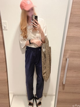 「MASTER&Co（マスターアンドコー）のアイテム（バッグ）」を使った、mik_.さん（レディース・162cm）の夏コーディネート