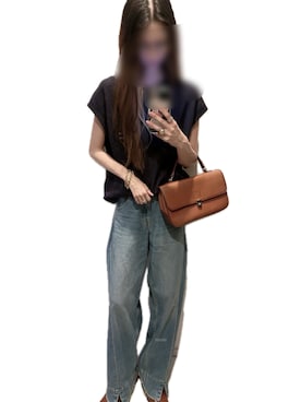 「アイテム（デニムパンツ）」を使った、mik_.さん（レディース・162cm・30代）の夏コーディネート