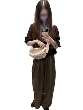 「アイテム（メガネ、グリーン系）」を使った、mik_.さん（レディース・162cm）の秋コーディネート