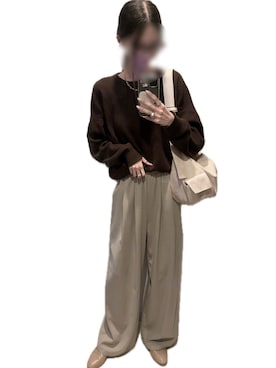 「アイテム（レインシューズ）」を使った、mik_.さん（レディース・162cm）の秋コーディネート