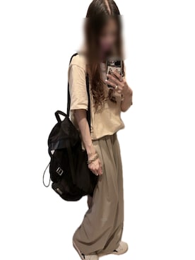 「アイテム（バックパック/リュック）」を使った、mik_.さん（レディース・162cm・30代）の夏コーディネート