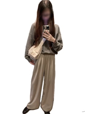「アイテム（パンツ）」を使った、mik_.さん（レディース・162cm）の秋コーディネート