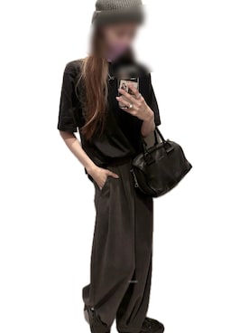 「STYLEMIXER（スタイルミキサー）のツータックスーツパンツ（スラックス）」を使った、mik_.さん（レディース・162cm・30代）の夏コーディネート
