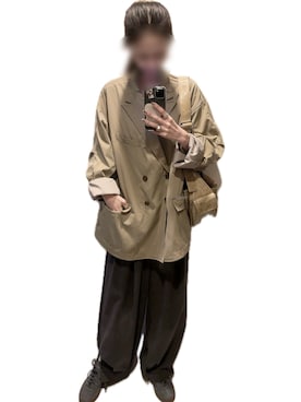 「アイテム（テーラードジャケット）」を使った、mik_.さん（レディース・162cm・30代）の秋コーディネート