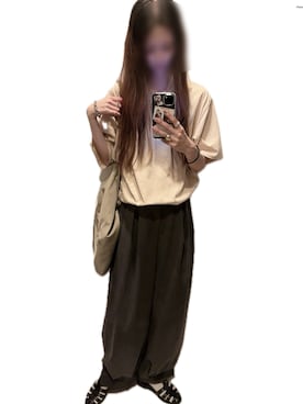 「アイテム（バックパック/リュック）」を使った、mik_.さん（レディース・162cm・30代）の夏コーディネート