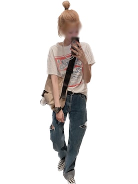 「アイテム（スリッポン）」を使った、mik_.さん（レディース・162cm・30代）の夏コーディネート