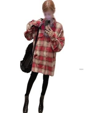 「Simplicite（サンプリシテ）のアイテム（シューズ）」を使った、mik_.さん（レディース・162cm）の冬コーディネート
