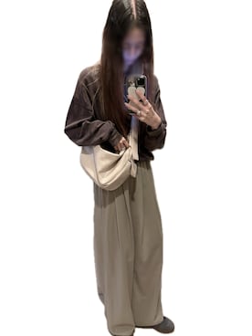 「アイテム（メガネ、グリーン系）」を使った、mik_.さん（レディース・162cm）の秋コーディネート