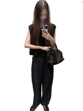 「アイテム（ベスト）」を使った、mik_.さん（レディース・162cm・30代）の夏コーディネート