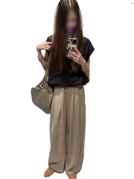 「アイテム（ベスト）」を使った、mik_.さん（レディース・162cm・30代）の夏コーディネート