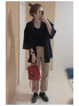 「BEAMS（ビームス）のアイテム（タンクトップ）」を使った、mik_.さん（レディース・162cm）の夏コーディネート