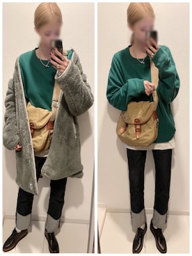 「NO Monday（ノーマンデー）のアイテム」を使った、mik_.さん（レディース・162cm）の冬コーディネート