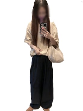 「アイテム（メガネ）」を使った、mik_.さん（レディース・162cm）の夏コーディネート