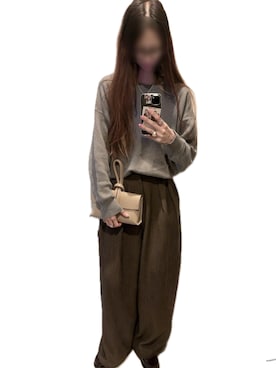 「アイテム（メガネ）」を使った、mik_.さん（レディース・162cm）の秋コーディネート