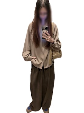 「アイテム（スラックス）」を使った、mik_.さん（レディース・162cm・30代）の夏コーディネート