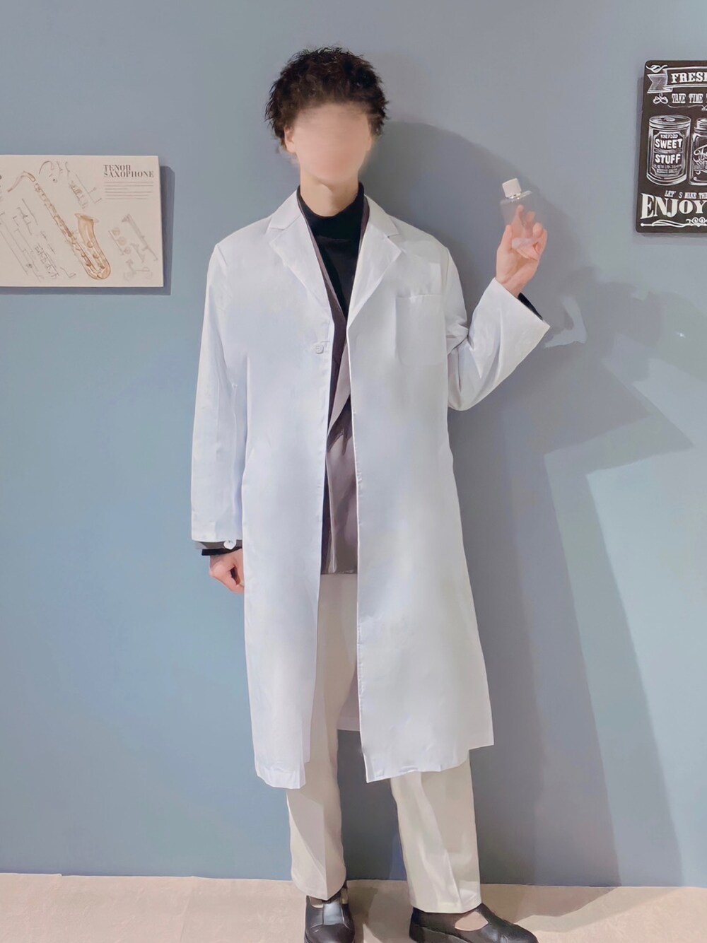 「服とコスメでなりたい自分に、コスメ、化粧水、メンズコスメ、コスメデコルテ」｜「コスメデコルテのアイテム（化粧水、その他）」を使った、yukさん（メンズ・177cm）の冬コーディネートの1枚目の写真
