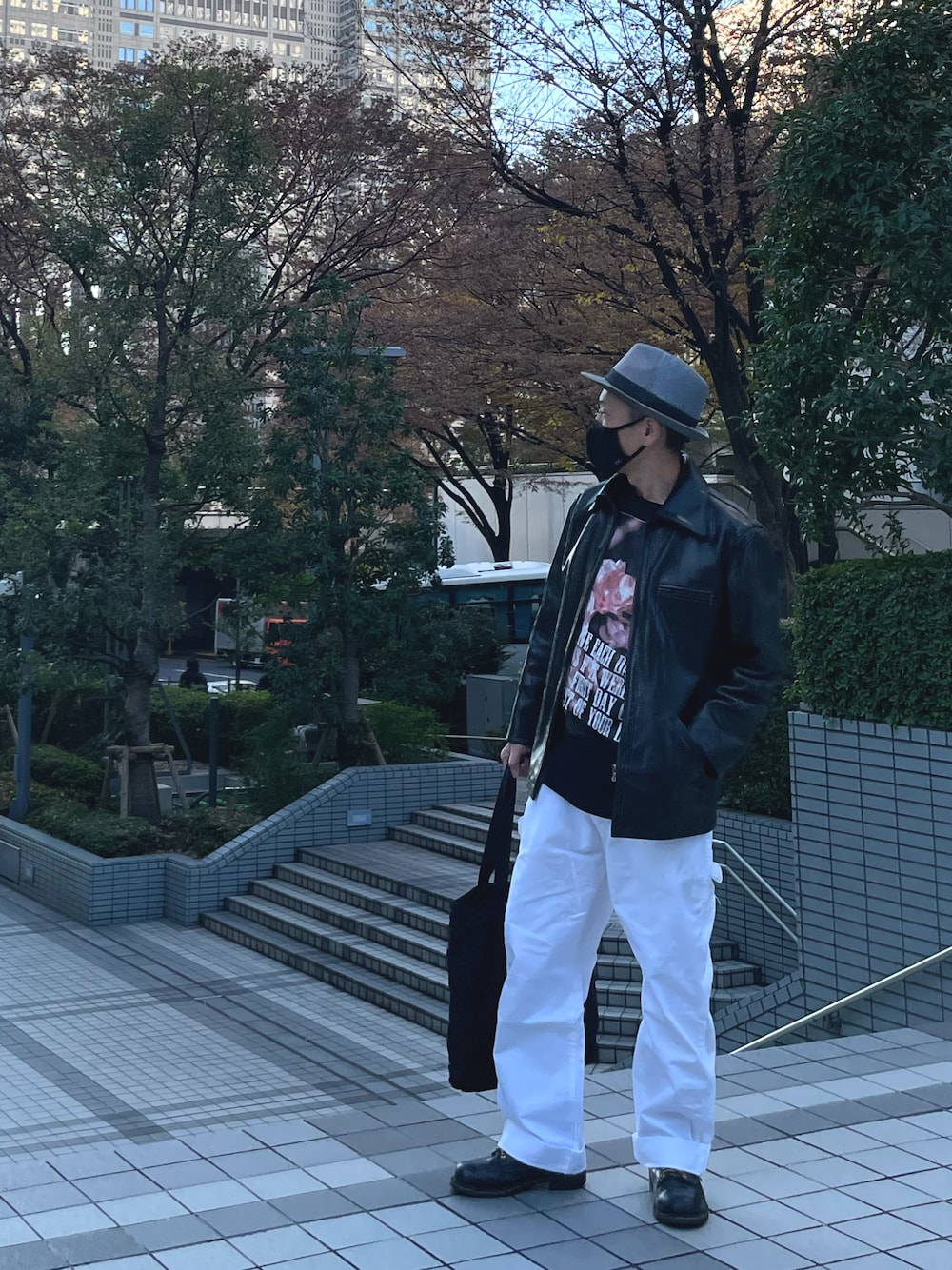 A.P.C.のライダースジャケットを使った人気ファッションコーディネート 