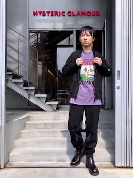 「カスタム」｜「アイテム（ブーツ）」を使った、RYUさん（メンズ・172cm）の秋コーディネート