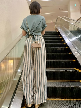 「H&M（エイチ・アンド・エム）のアイテム（PC・スマホグッズ/家電）」を使った、8_RNKMさん（レディース・154cm）の夏コーディネート