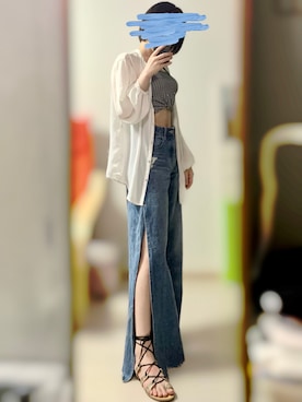 8_RNKMさん（レディース・154cm）の夏コーディネート