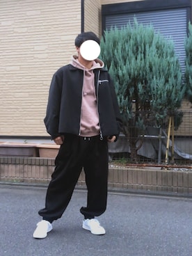 「DOOPZ（ドープス）のアイテム（パーカー）」を使った、tatsuyaさん（メンズ・164cm）の秋コーディネート