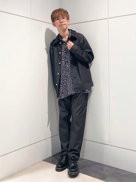 「THE SHOP TK （ザ ショップ ティーケー ）のアイテム（デニムパンツ）」を使った、つーじーさん（メンズ・168cm）の秋コーディネート