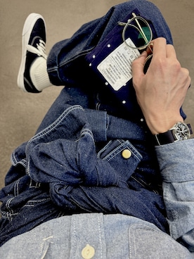 「TIMEX（タイメックス）のアイテム」を使った、N.jun-tさん（メンズ・175cm）の春コーディネート