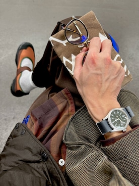 「HAMILTON（ハミルトン）のアイテム」を使った、N.jun-tさん（メンズ・175cm）の春コーディネート