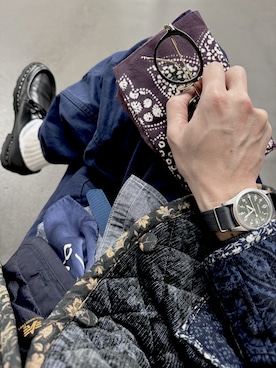 「HAMILTON（ハミルトン）のアイテム」を使った、N.jun-tさん（メンズ・175cm）の冬コーディネート