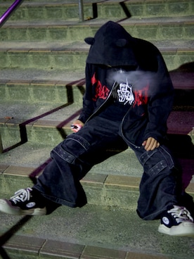 「Vivienne Westwood（ヴィヴィアンウエストウッド）のアイテム（ネックレス）」を使った、謎？さん（メンズ・168cm）の秋コーディネート