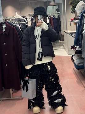 「アイテム（財布）」を使った、謎？さん（メンズ・168cm・20代）の冬コーディネート