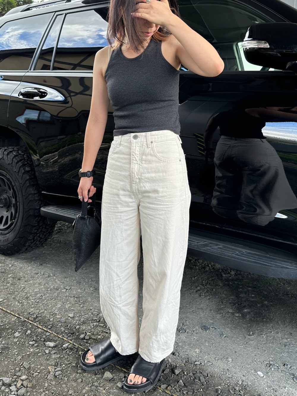 BLACK BY MOUSSY/ブラックバイマウジー　PUNA プナ　ホワイト 楽天市場】PUNA white denim／ブラック バイ マウジー（BLACK BY