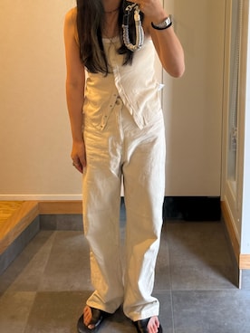 「lit（リット）のアイテム」を使った、naaarmさん（レディース・157cm）の夏コーディネート