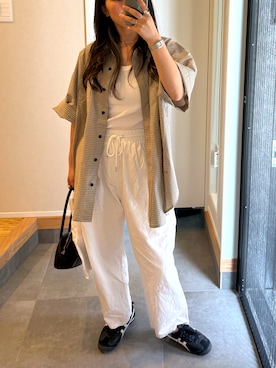 「anuke（アンヌーク）のアイテム」を使った、naaarmさん（レディース・157cm）の夏コーディネート