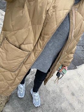 「CANAL JEAN（キャナルジーン）のアイテム（その他アウター）」を使った、naaarmさん（レディース・157cm）の冬コーディネート